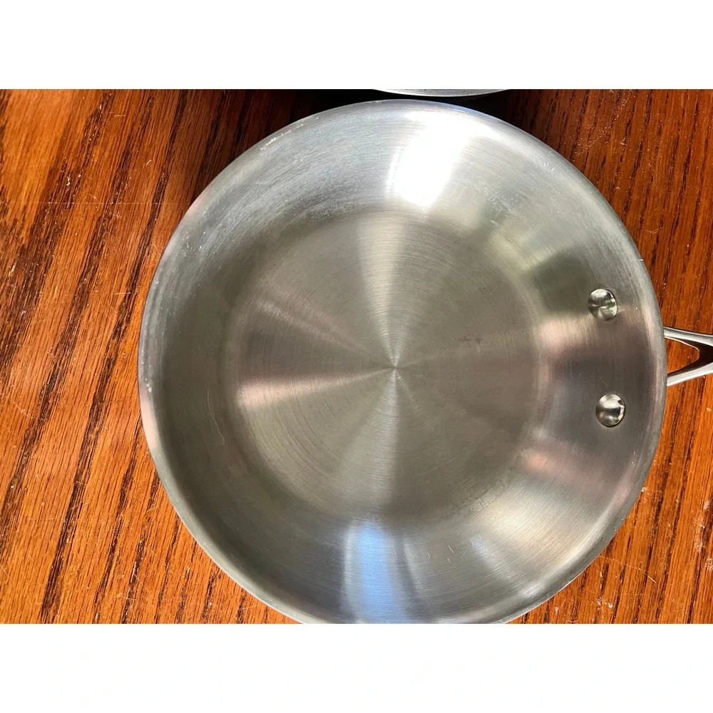 NapaStyle 18/10 Stainless Steel Copper Bottom Skillet Set 8